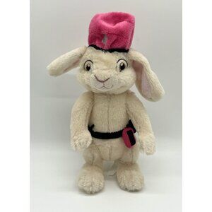 Build A Bear Hop Movie Fluff Bunny 10” Plush Rabbit Pink Berret Hat Buddy 2011